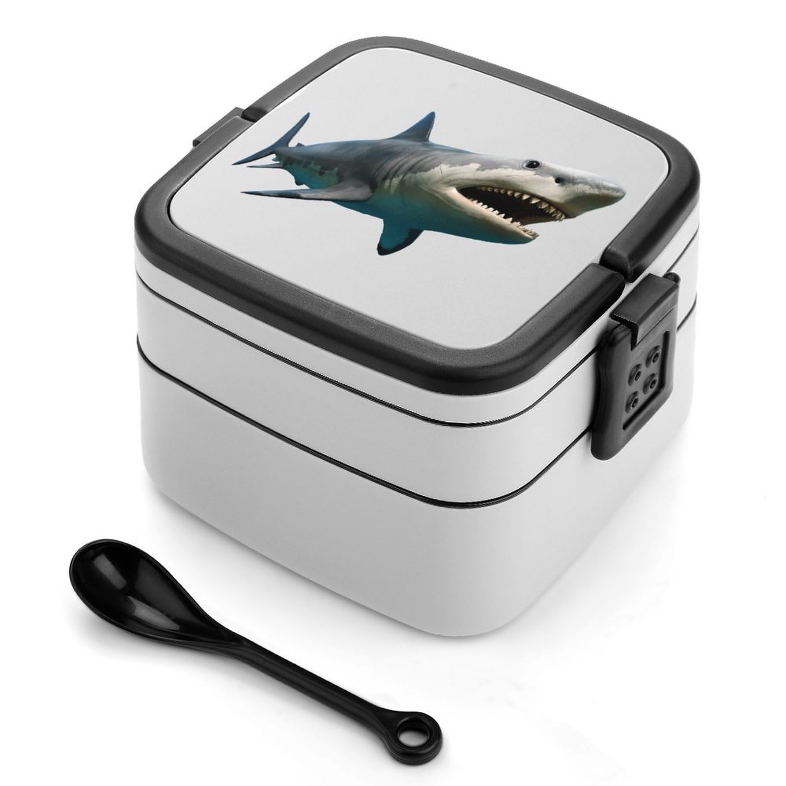 Amazon｜さめ サメ Shark ランチボックス 二層弁当箱 ダブル 弁当盒